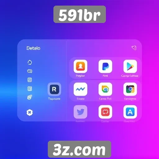 Interface do usuário do 591br em nova atualização